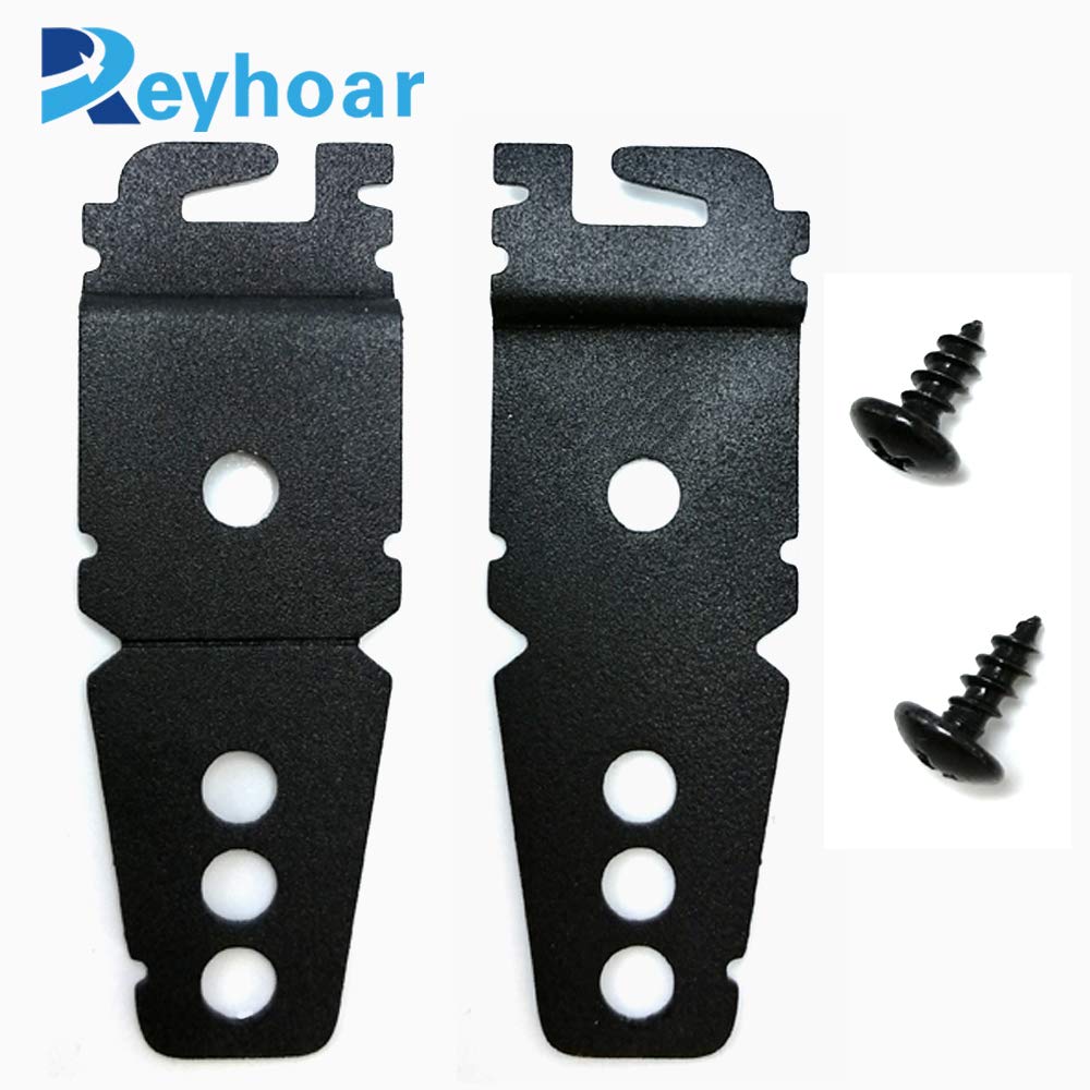 (Upgraded) 2 Pack 8269145 Dishwasher Mounting Bracket Black Replacement with Screws Compatible with Whirlpool & KitchenAid Dishwashers, Replaces Wp8269145, Ap3039168, Ps393134