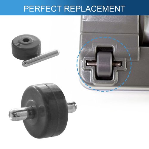 Vacuum Cleaner Parts Replacement Wheels for Shark Navigator Rotator Series NV341, NV350, NV351, NV352, NV355, NV356e, NV500, NV501, NV502 NV752 (1 Pairs)