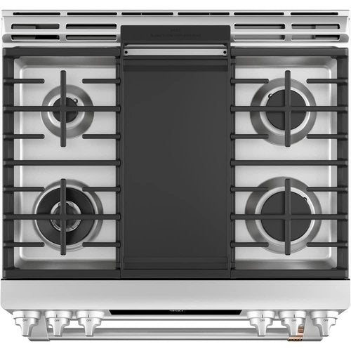 GE C2S950P2MS1 Cafe 30 inch Smart Double-Oven Range With Convection Bundle with Premium 3 YR CPS Enhanced Protection Pack