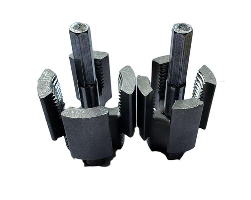2pcs Integrated Internal and External Pipe Threading Tool, 1/2'' and 3/4'', Power Drill Compatible Dual-Function PVC and Plastic Pipe Threading Tool Kit, Water Pipe Heavy-Duty Threading Tool
