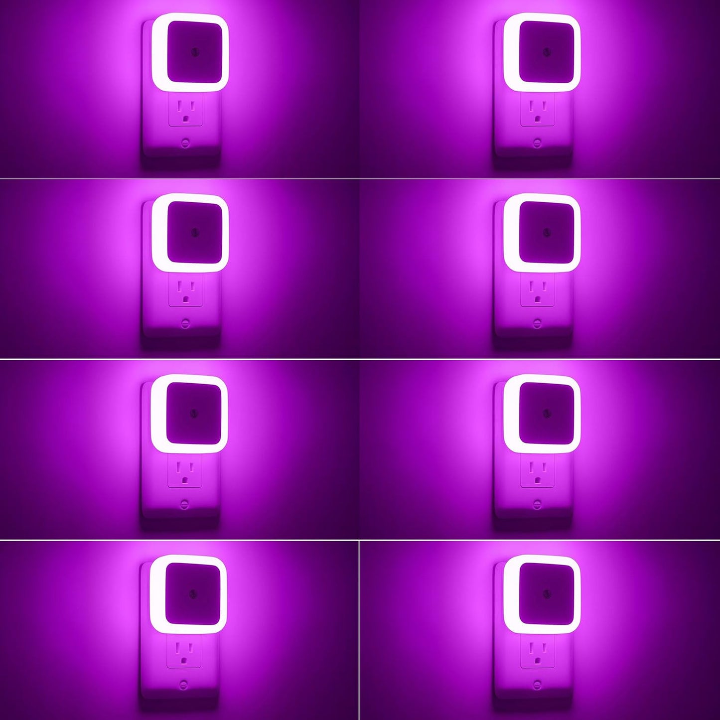 Sujeet Night Light, Night Lights Plug into Wall 8-Pack, Nightlight Plug in Night Light, Dusk to Dawn Night Lamp Led (Pink)