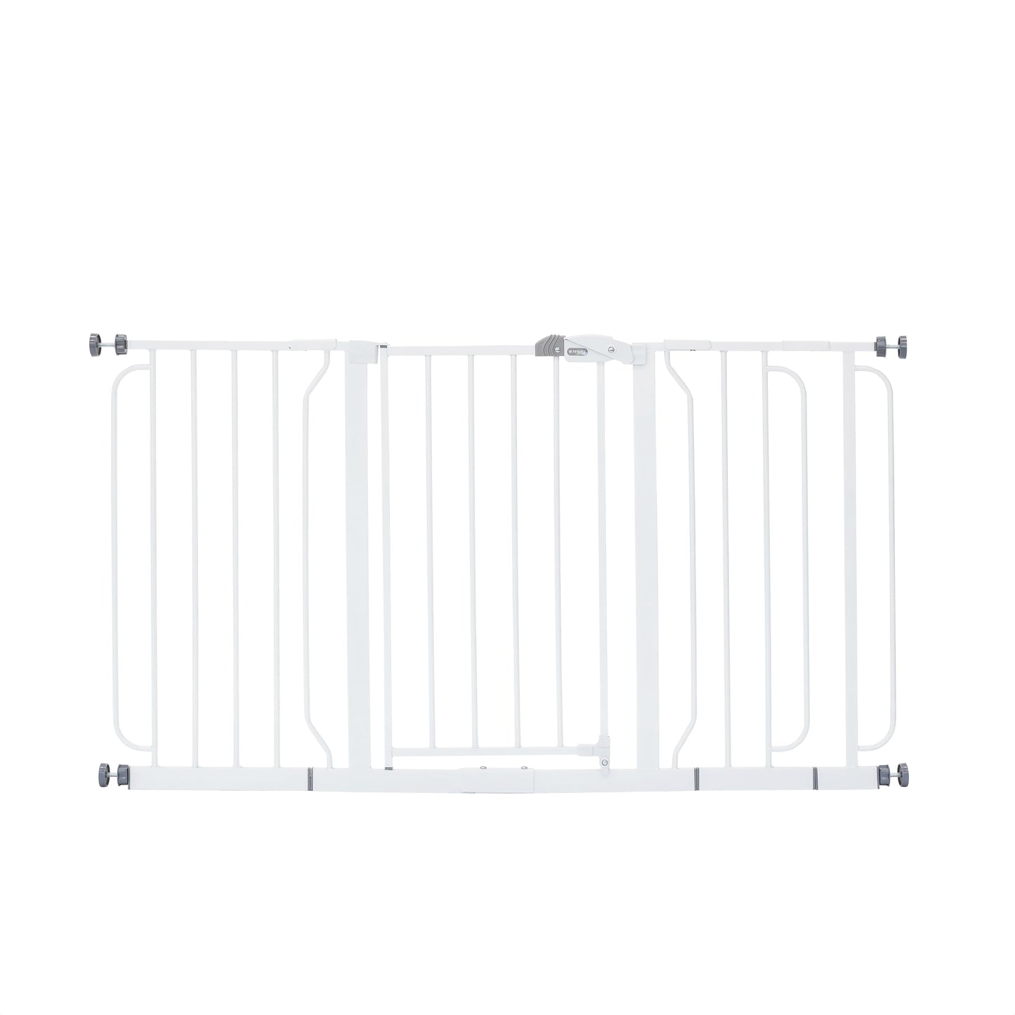 Regalo Safety 29-56" Extra Wide Baby Gate for Doorways & Bottom of Stairs, Pressure Mounted Baby Gate with Door for Babies, Toddlers & Pets, Tested & Safe for 30 Years, American Designed and Owned