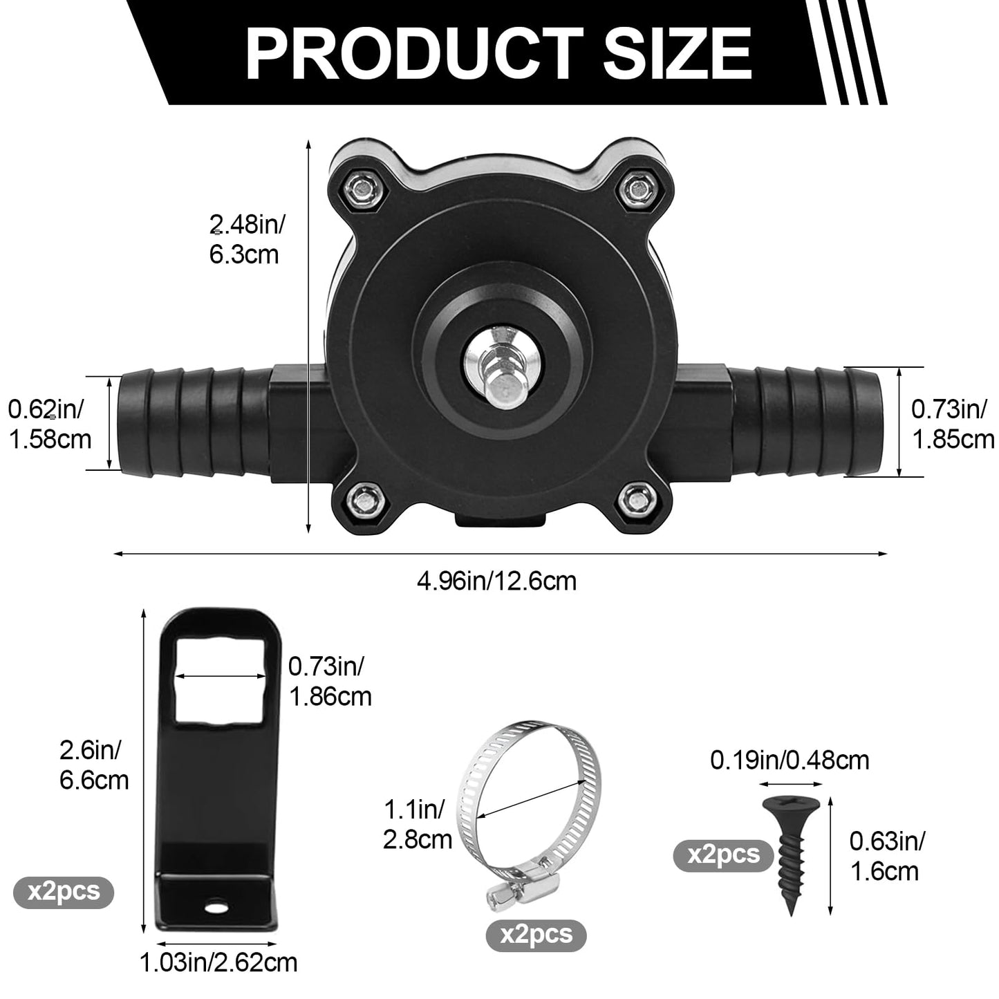 Houlishu Mini Electric Drill Pump, Portable Hand Drill Water Pump, Self Starting Hand Pump, suitable for water gasoline diesel engine oil transfer, easy to install and use