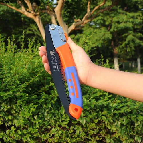Takelablaze Folding Hand Saw Camping Saw Pruning Saws with Rugged 10.6 Inch Blade Folding Saws Razor Tooth Made with SK5 Steel for Tree Trimming Gardening Hiking