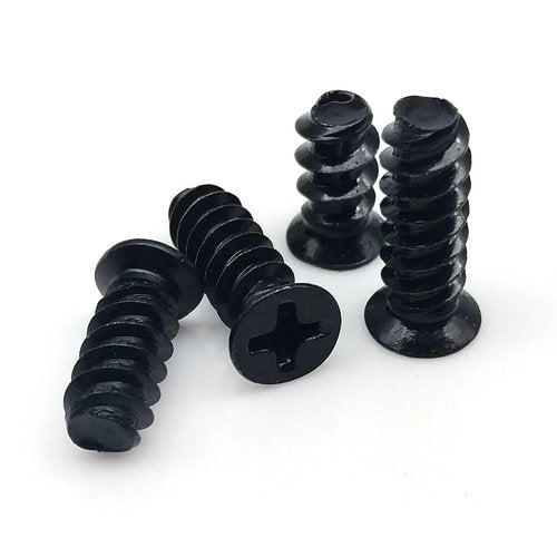 100X Black Silver KB4*8/10/12mm KB5*10/12/15mm PC Case Cooler Cooling Fan Flat Countersunk Phillips Head Mount Screw Computer A TREXCFGH(Black,M4x8mm)
