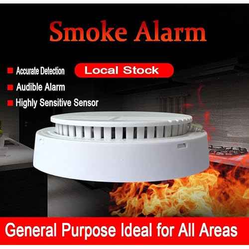 Smoke Alarm detectors are Used in Household Kitchens or Offices to detect Gas Alarms (1-Pack)