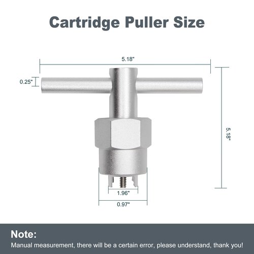 Thaekuns 104421 Cartridge Removal Tool, Cartridge Puller Compatible with Moen 1200, 1222, & 1225 Single Handle Cartridges