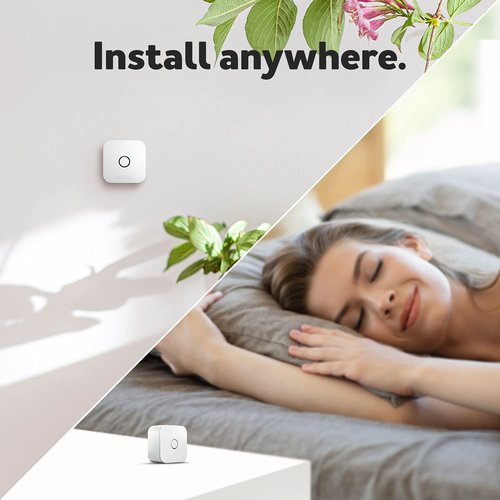 Aeotec aërQ Temperature, Humidity, Dew Point Sensor - Wireless, Battery Powered, Z-Wave Hub Required (White)