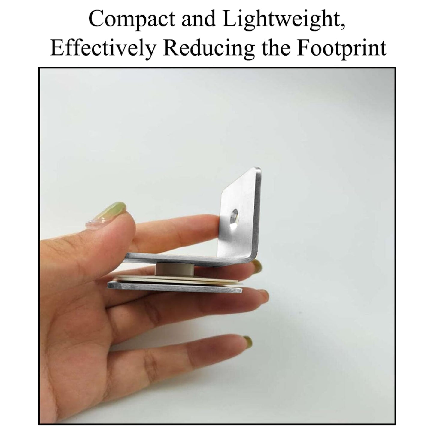 TopHomer 90 Degree Stainless Steel Glass Clamp, Single Side Square Glass Shelf Support Fixed Clamp for Bathroom Shower, Display Cabinet (Matte Black)