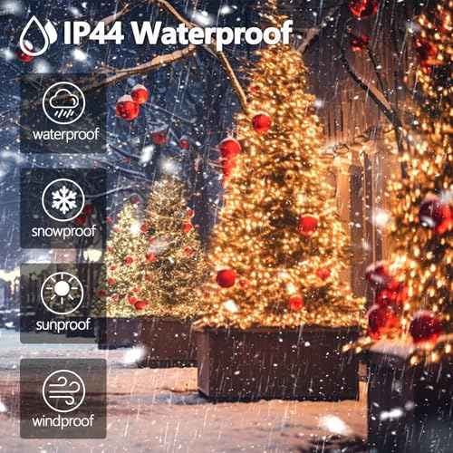 Connectable 240LED 88Ft 13Modes Christmas Lights Outdoor Indoor | Extendable Green Wire Christmas String Lights with Timer | Twinkle Fairy Light Plug in for Xmas Tree Garden Decor Party (Warm White)