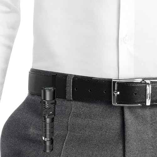 PRETYZOOM 2pcs Flashlight Belt Clip Sturdy Metal Replacement Clip for Securely Attaching Pocket Holder for Outdoor Activities and Repairs