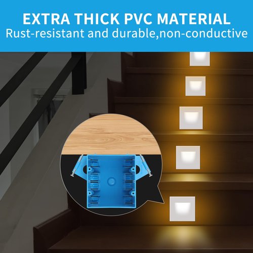 XIUTE 1Pcs Nail On 2 Gang Electrical Outlet Boxes Plastic New Work Standard Blue Switch/Outlet Wall Electrical Box 32 Cubic, ETL Certified