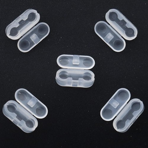 20 Pack Bead Chains Connector, 4.5mm #10 Ball Chain Cord Connector Clips for Window Blind Pull Chain Replacement/Repair (Clear)