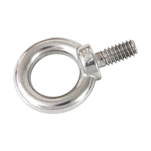 Qlvily 4 Packs 316 Stainless Steel 1/4" UNC Eye Bolt, Machinery Shoulder Eyebolts, Lifting Ring Threaded Eyebolt
