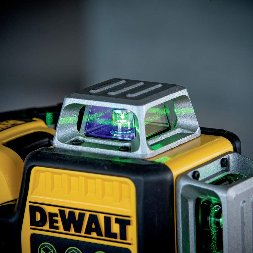 DEWALT 12V MAX Laser Level, Green Line Laser, 3-Way, 360 Degree Professional Laser, Cordless/Rechargeable (DW089LG)