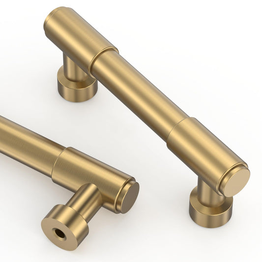 Asidrama 10 Pack 3 Inch(76mm) Champagne Bronze Kitchen Cabinet Handles, Cabinet Pulls Kitchen Cabinet Hardware for Cupboard Drawer Pulls