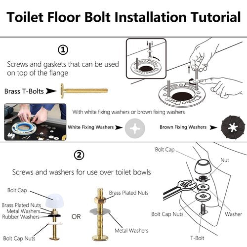 Toilet Flange Repair Kit, Flange Repair Kit for 4" and 5" or Special 3" Waste Line, for Toilet Flange Repair and Easy Installation Black