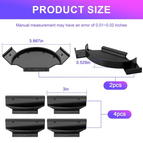 Light Strip Brackets Kit Fit for Philips-Hue Play Gradient Light Strip, for Philips 55 inch 65 inch 75 inch, Long-Wearing Hue Gradient LED Strip Mounting Clips Holder Set