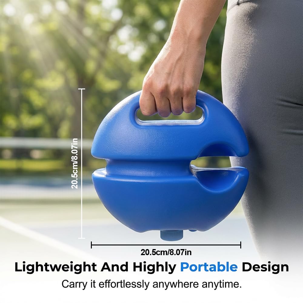 HISKI Tennis Ball Training Baseboard, Tennis Trainer Equipment Set, Tennis Trainer Ball with String, Tennis Trainer Rebound Ball, Multifunction Tennis Practice Rebounder for Backyard (Blue-1PC)