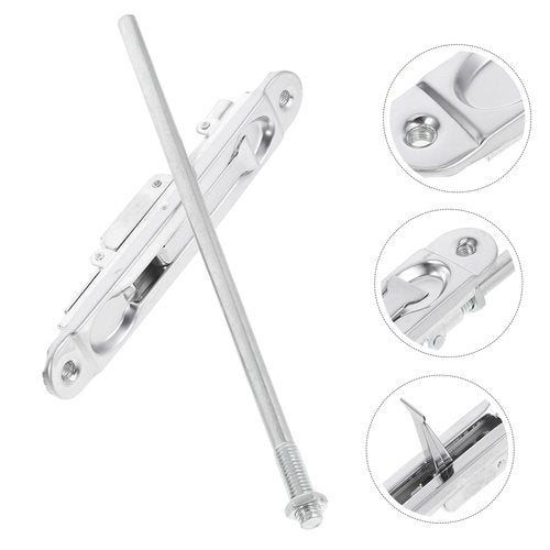 Holibanna Flush Bolt Stainless Steel Concealed Slide Locks for Double Doors Antitheft Latch with Unique Hidden Design Durable Security for Wood and Composite Entryways