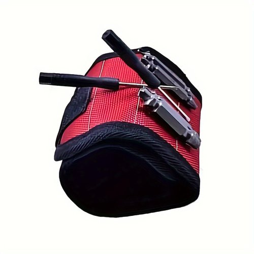 Wrist Tool Holder for Screws, Nails, Bolts - Adjustable Fastener Organizer with Embedded Magnet Strips - Ideal for Construction & Workshop Use