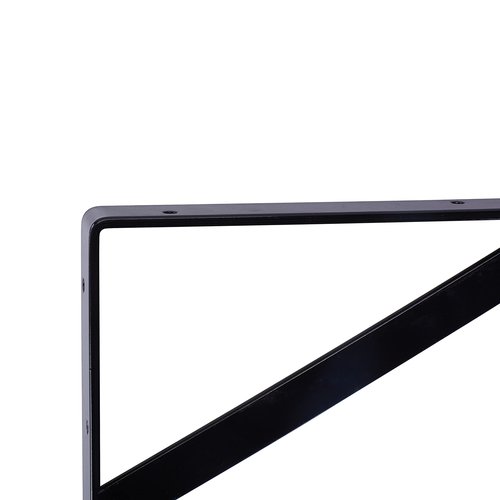 NEODROP 12-Pack 18 Inch Heavy Duty Shelf Brackets, Thicken Wall Bracket for Garage Floating Storage Shelves, Black Powder-Coated Steel