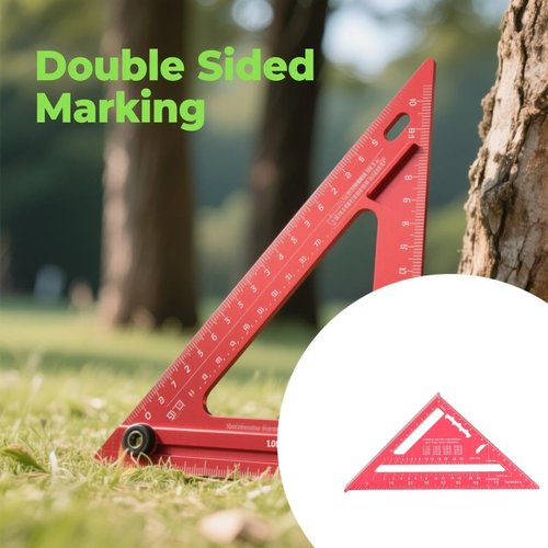 Aluminum Alloy Woodworking Ruler Triangle - Durable and Lightweight Measuring Tool for Accurate Angles and Square Cuts in Woodworking