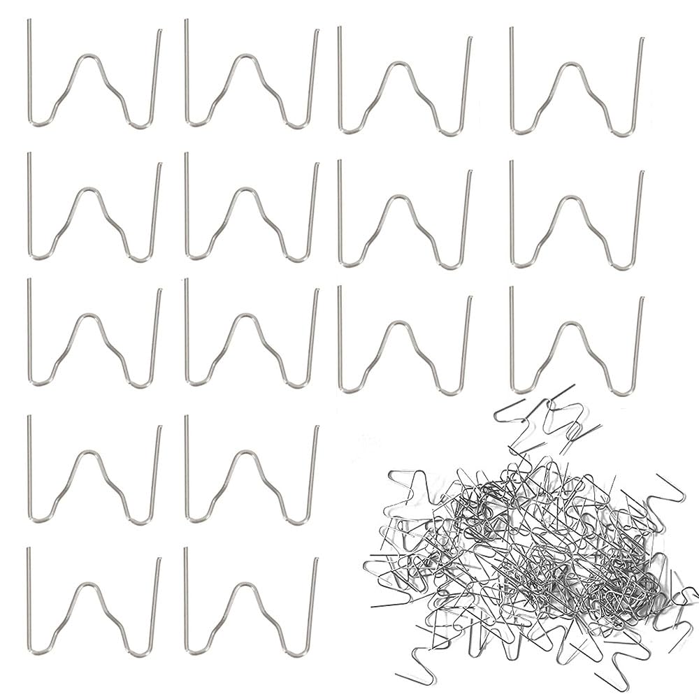 500 Pcs Hot Staples, Hot Stapler Kit Welding Rods Bumper Repair Welding Wire for Repair Machine Car Bumpers Car Bumper Repair Kit, 0.6MM Outside Corner Staples