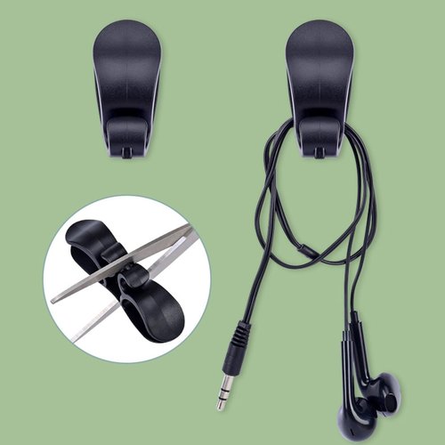8 Pack Upgraded Stick On Cord Organizer for Kitchen Appliances,Black+White+Grey