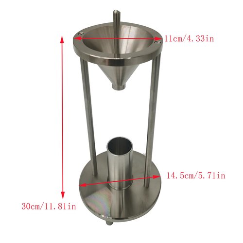 INTBUYING Bulk Density Tester with 100ml Measuring Cup Natural Accumulation Bulk Density Volumeter with Funnel Outlet Diameter 0.5In