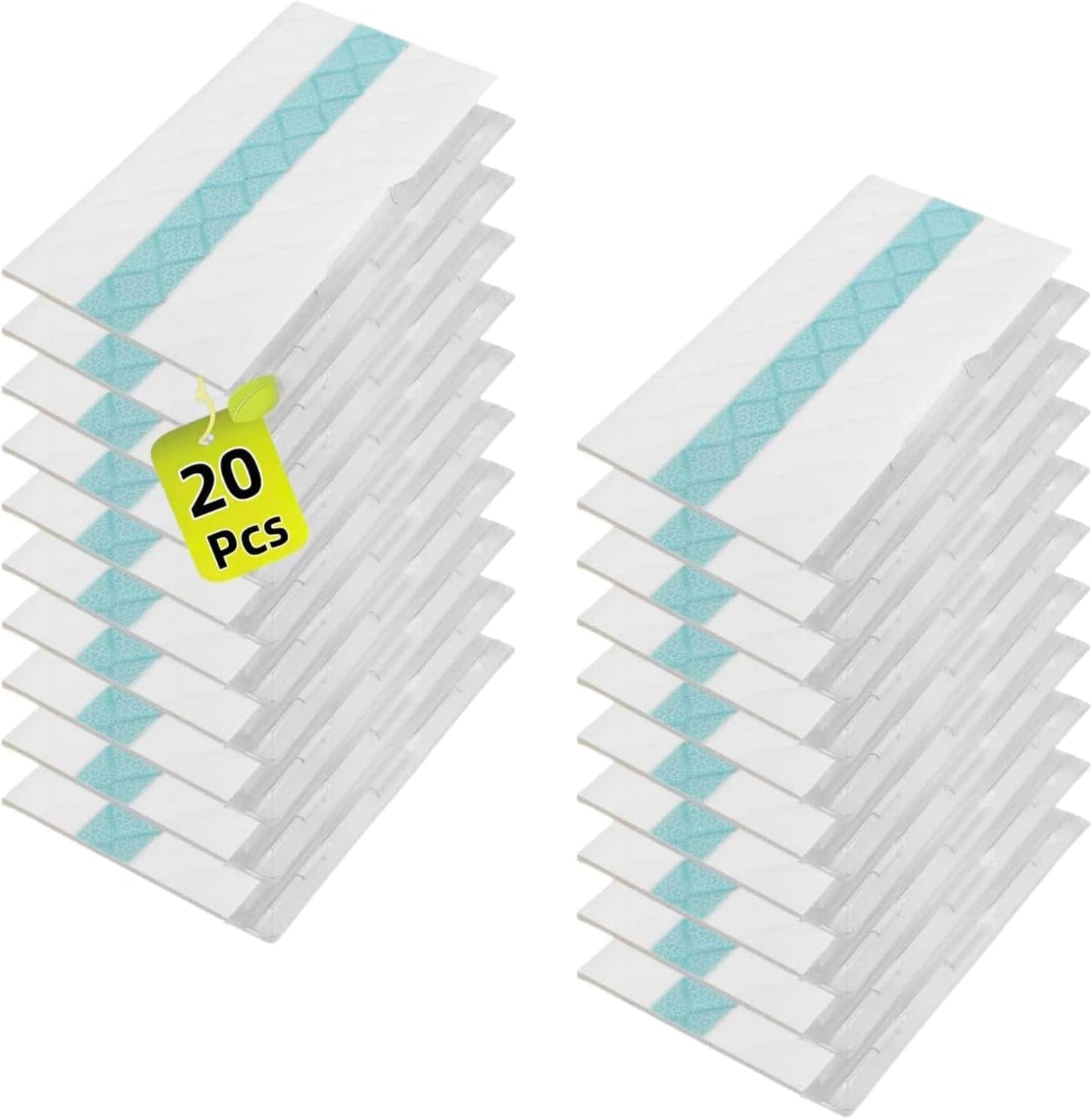 20 packs Disposable Hard Floor Mop Pad Refill for VACMOP Pro VM252 VM200 VM190 VM250 VM251 VM200C VM252C QM250 VC205 Vacuum Cleaner Replacement Pads for use on All Sealed Floors