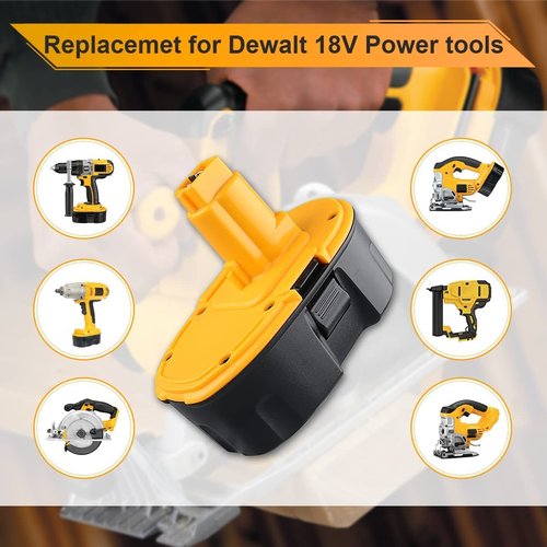 18V Replacement Battery for DeWALT: 18 Volt 5.0Ah XRP DC9096 Ni-Mh Batteries Compatible with DC9098 DC9099 DW9095 DW9096 DW9098 Cordless Power Tools