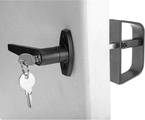 Yaegoo 5-1/2" Shed Door Lock T-Handle Lock Kit with 2 Keys, Shed Door T Handle Lock, Black