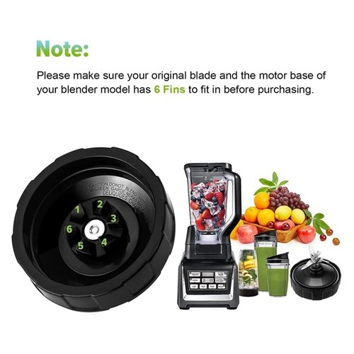 Y21A 6 Fins Blender Blade Replacement Parts,Compatible With Nutri Ninja 1000W Auto-IQ BL480D BL480 BL480-70 BL480W-70 BL481-70 BL482-70