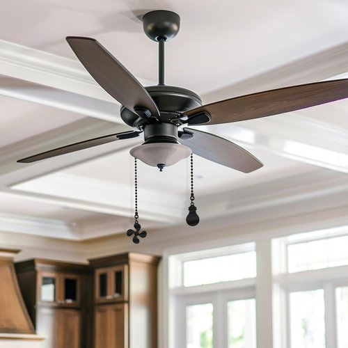 12 Inch Pull Chains for Ceilings Fans and Lights 2Pack Ceiling Fan Chain Extender Set Metal Ceiling Fan Pullchain Ornaments Extension Chains Fanpull Chain Extension with Fans and Bulb Ornament(Black)