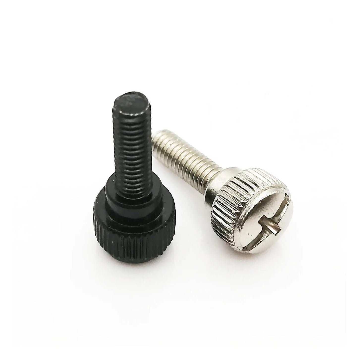 20pcs M3 M4 Black Silver Carbon Steel Slotted Phillips Head PC Computer Case Cover Hand Tighten Thumbscrew Thumb Bolt Screw TREXCFGH(Black,M4x6mm)