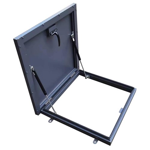 VOLDAX Rooftop Hatch Lid Rainproof Attic Skylight Cover Roof Access Hatch, Basement Window Well Covers Deck Access Hatch for Roof, Deck Access Hatch(50 * 50cm/19.7 * 19.7in)