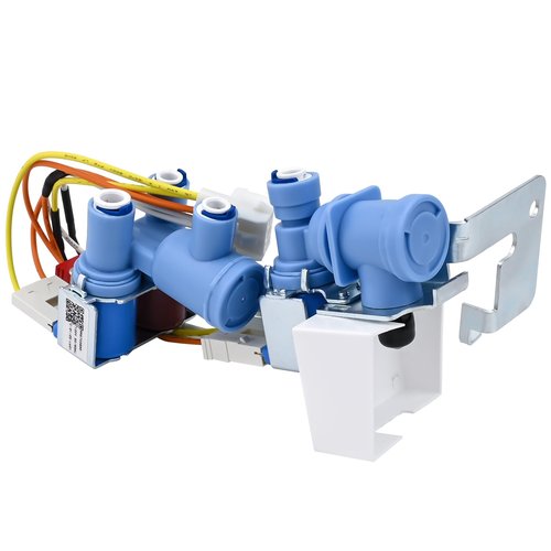 WR57X30890, WR57X30891 Water Inlet Valve Compatible with ge, hotpoint, haier Refrigerator: GNE25JYKGFFS, GNE27JMMAFES, GSS25GMHKCES etc. Isolation Valve and Jumper WR57X26569, AP6891693, PS12727426