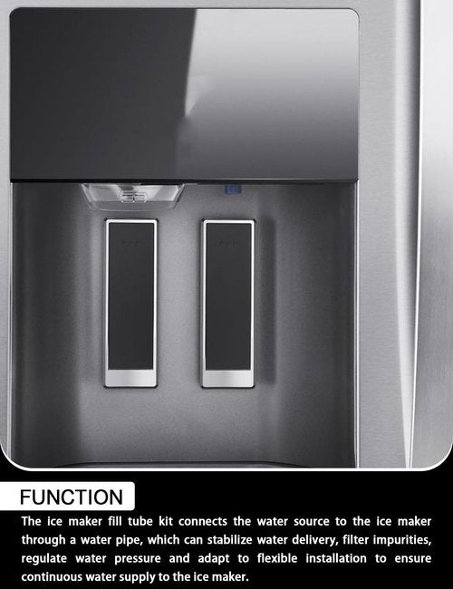 W11415785 Ice Maker Fill Tube Water Line Fit for Multiple Whirlpool Models Replace 12961401 67006317,1200mm(47.24in)