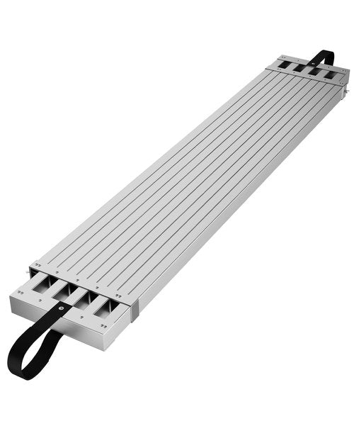 GarveeTech 8-13ft Telescoping Plank, Aluminum Work Plank, 440lbs Capacity, Aluminum Scaffolding Plank with Skid-Proof Platform Scaffold Ladder Accessory
