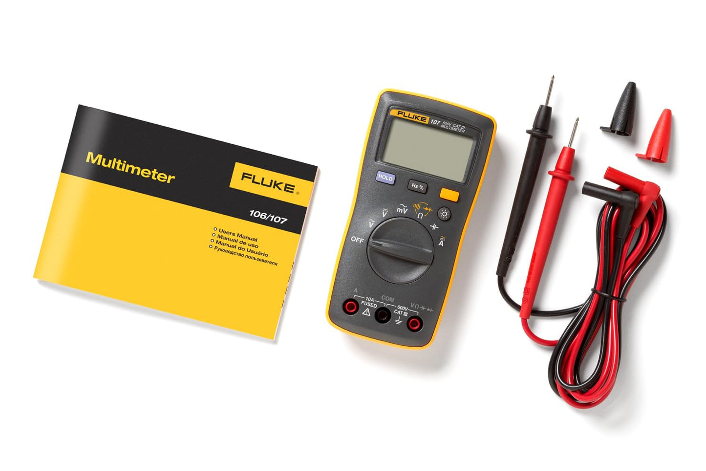 Fluke 107 AC/DC Current Handheld Digital Multimeter by Fluke, Gray