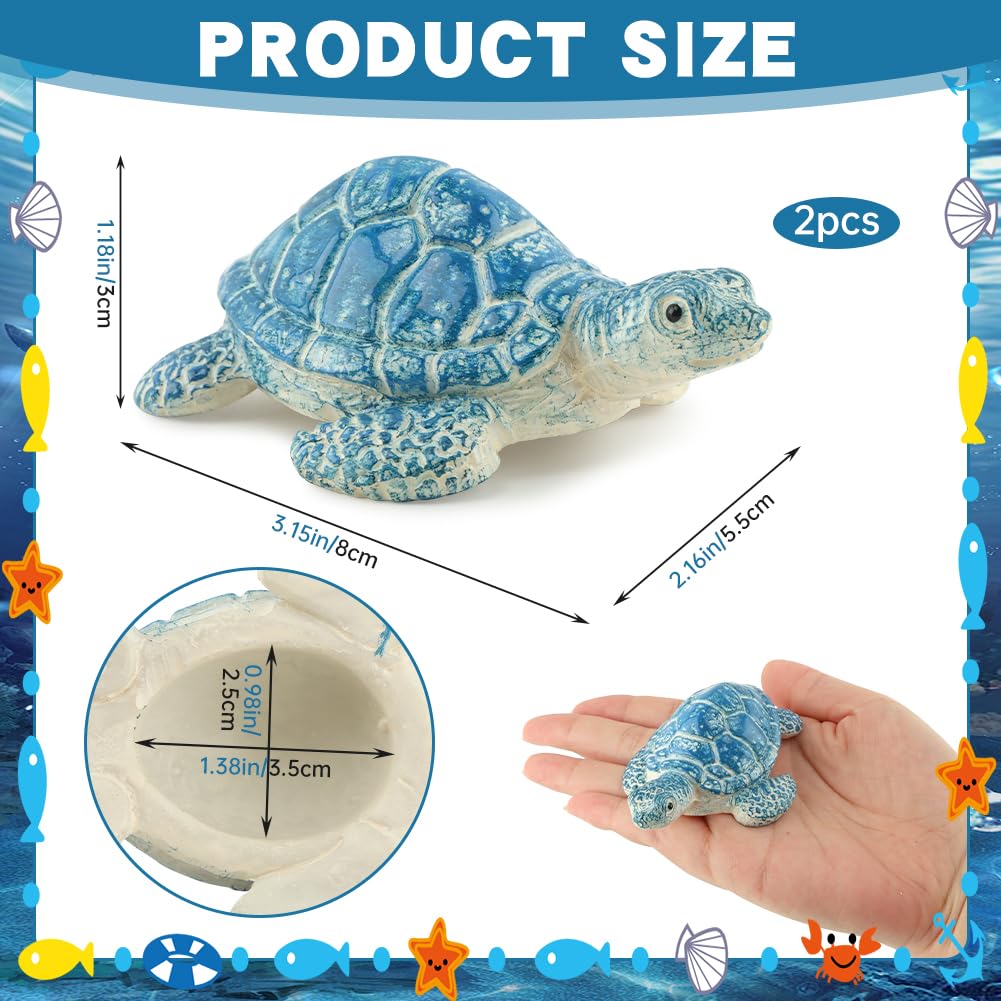 2Pcs Turtle Toilet Bolt Covers Decorative, Sea Turtle Ceramic Bolt Screw Covers, Bathroom Bowl Bol-t Decor, Toilet Knob Covers Easy Installation Bathroom Replacement Parts