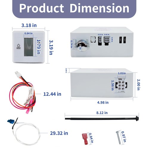 Yue-Leah 3316230.000 RV Wall Thermostat & Relay Box - Heat/Cool Control for Dometic RV/Camper Air Conditioners (Compatible with 3316230.700, Single Zone, Replacement Part)