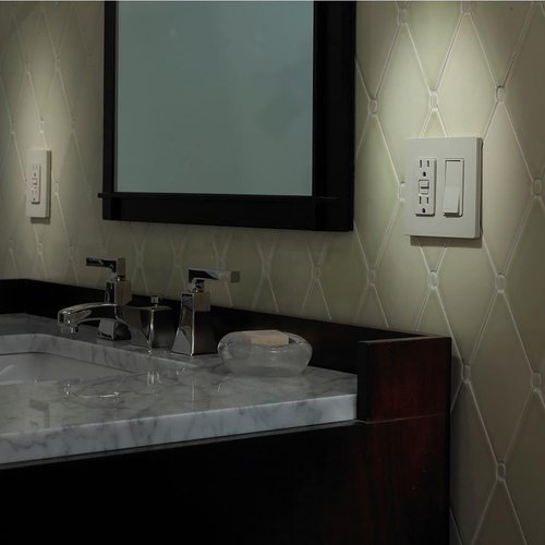 Lutron Claro 2 Gang Decorator/Rocker Wallplate, For Light Dimmers, Switches and Accessories, Snap-On Installation, No Visible Screws, Satin, SC-2-SW, Snow