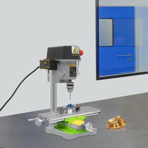 HYDIYGT 340W Mini Bench Drill Press, 50Hz Corded Mini Table Drill, Portable Bench Machine, For Teaching Experiments, Diy Crafts, Or Furniture