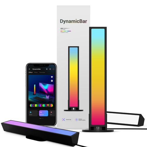 FairyNest Gaming LED Light,Windows 11 Dynamic Lighting&App Controlled RGBW LED Light Bar,Music Modes, USB Powered,Rainbow Light for Entertainment, Monitor Backlight for Desk&Room Decoration (1pc)