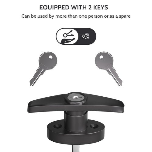 JZVXX Shed Lock, 5-1/2" Steam with 2 Keys, Shed Door Latch, Door Lock Latch, Shed Door Hardware- Black