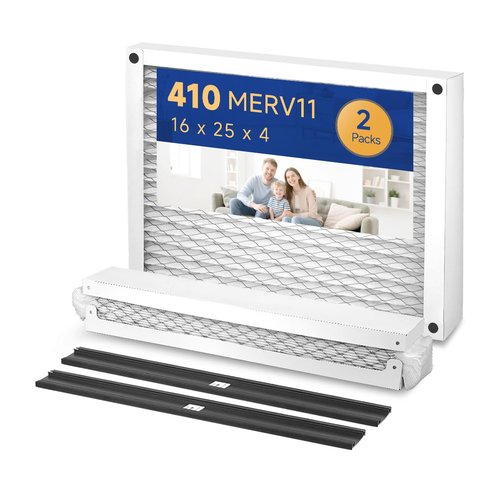410 MERV 11 Air Filter 16x25x4 for AirPurifiers Model 1410, 1610, 2140, 2400, 2410, 2416, 3410, 4400, or Space-Gard 2400 with Upgrade Kit 1413 Pleated HVAC AC Furnace Filter Replacement 2 Packs
