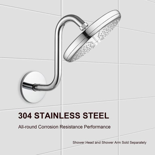 OFFO 4.5" Extra Large Shower Arm Flange in Outer Diameter Replacement Shower Head Arm Escutcheon Plate Suitable for Most Brands Shower Head Arms, Chrome