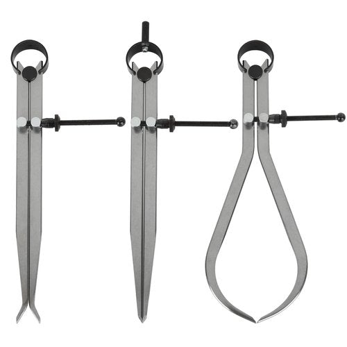 3 Piece Spring Caliper/Divider Set, 8 inches Inside Spring Outside Divider Caliper Set, Calipers Measuring Tool for Wood Turning Lathe Projects